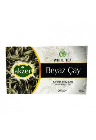 Akzer Beyaz Çay Karışık Bitki Çayı 20 Poşet